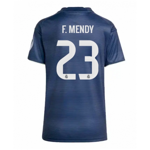 Billige Fotballdrakt Real Madrid Ferland Mendy #23 Replika Bortedrakt Dame 2025-26 Kortermet Billige Fotballdrakt Real Madrid Ferland Mendy #23 Replika Bortedrakt Dame 2025-26 Kortermet